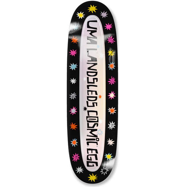 Uma Landsleds Cosmic Egg Black 9.0 Skateboard Deck