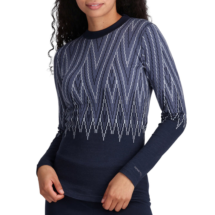 Kari Traa Juliane Wool Long Sleeve Top - Women's Royal