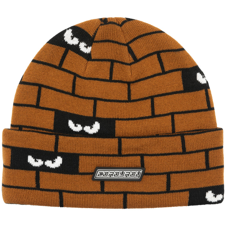 Corduroy Bricks Beanie Rust