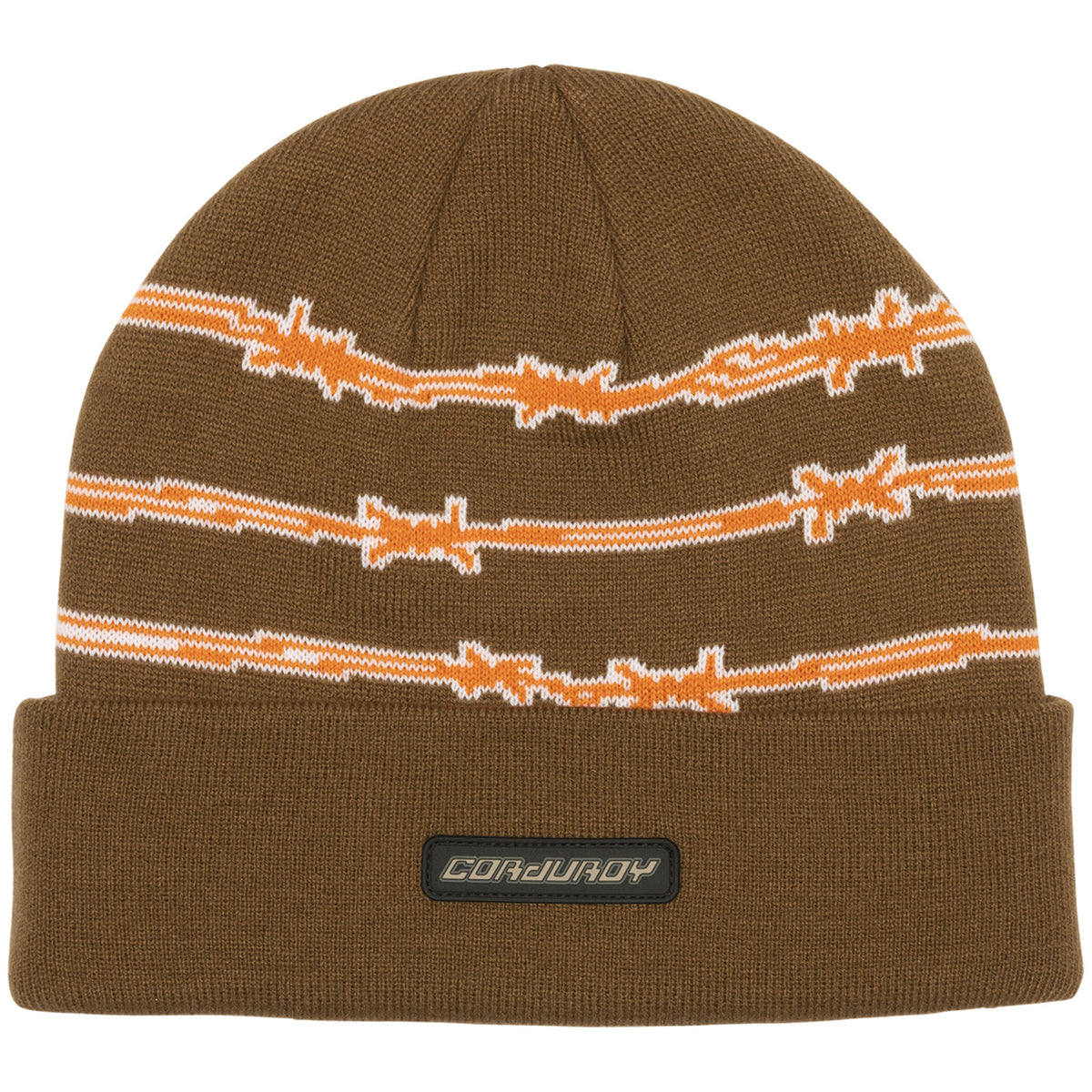 Corduroy Alcatraz Beanie Brown