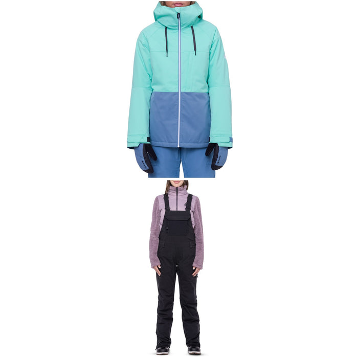 686 Athena Insulated Jacket + Black Magic Insulated Bibs - Women's 2024