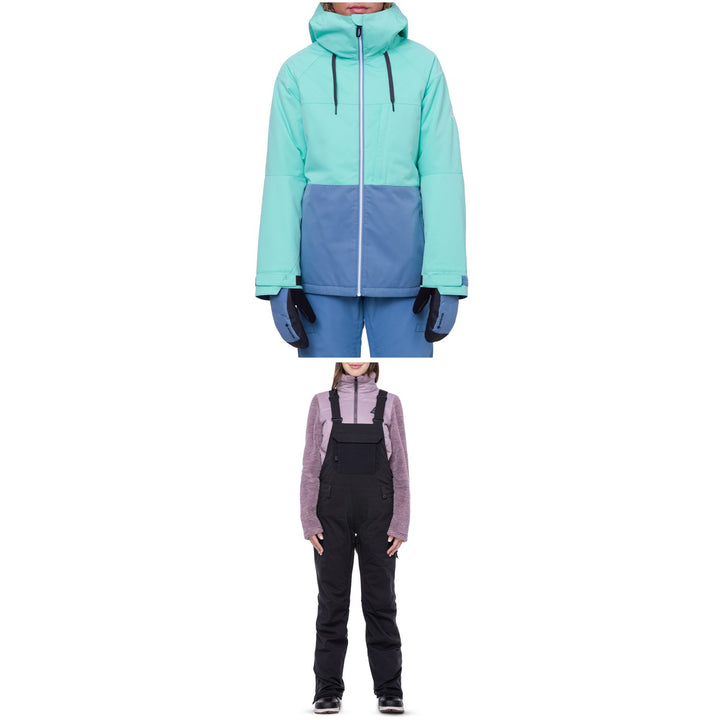 686 Athena Insulated Jacket + Black Magic Insulated Bibs - Women's 2024