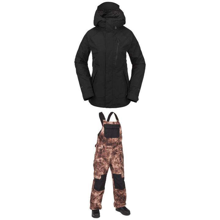 Volcom V.CO Aris GORE-TEX Jacket + Creston 3D Stretch Bibs - Women's 2024