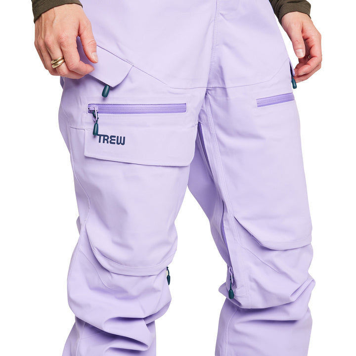 Trew Gear Chariot 3L Primo Short Bibs - Women's Light Purps