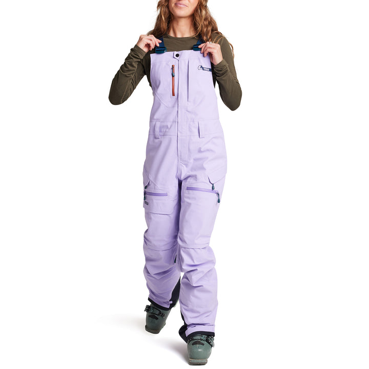 Trew Gear Chariot 3L Primo Short Bibs - Women's Light Purps