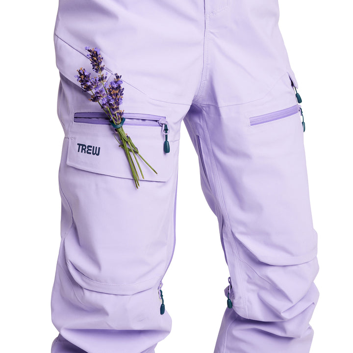 Trew Gear Chariot 3L Primo Short Bibs - Women's Light Purps