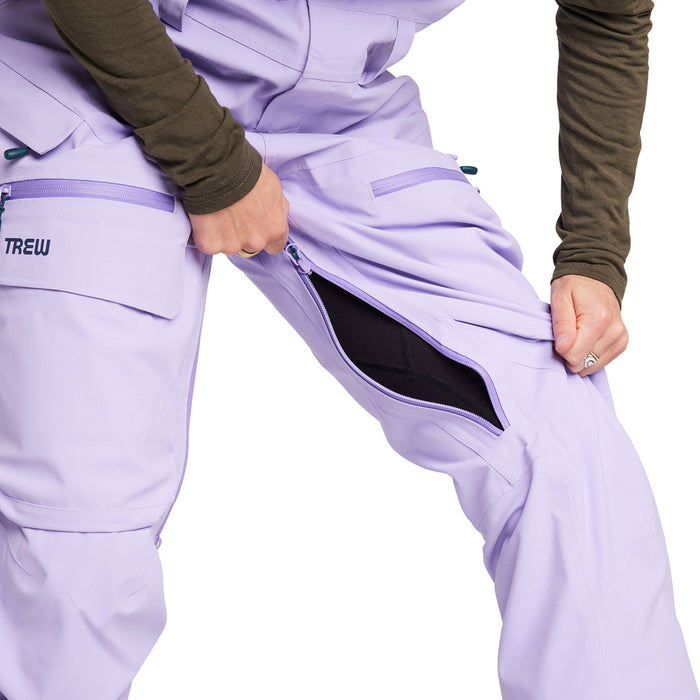 Trew Gear Chariot 3L Primo Short Bibs - Women's Light Purps