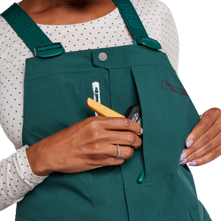 Trew Gear Chariot 3L Primo Tall Bibs - Women's Dark Evergreen