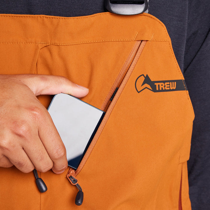 Trew Gear Trewth Primo 3L Short Bibs - Men's Ginger
