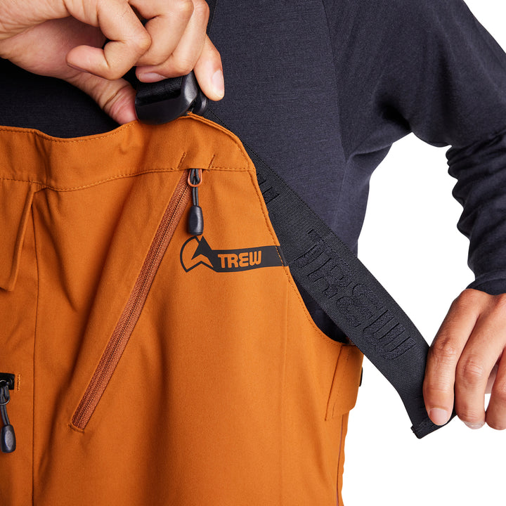 Trew Gear Trewth Primo 3L Short Bibs - Men's Ginger