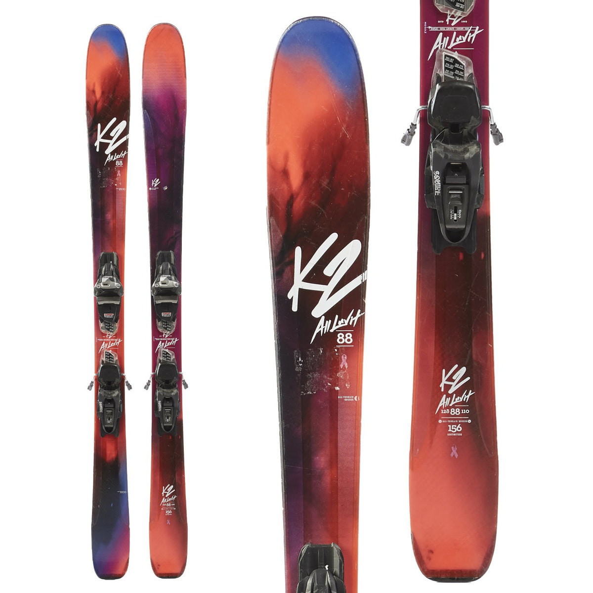 K2 Alluvit Skis + Marker Squire 11 Bindings - Women's 2018