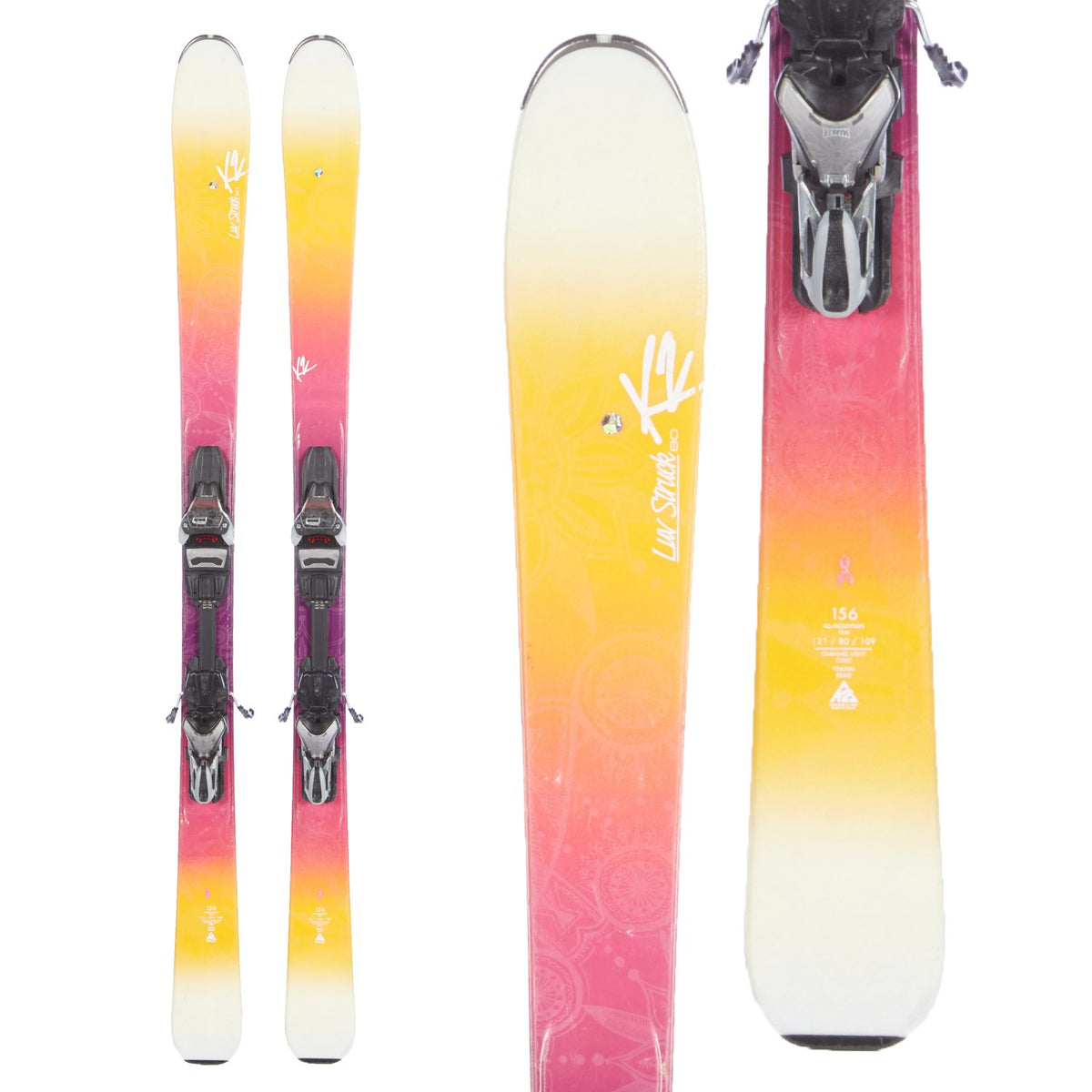 K2 LuvStruck 80 Skis + ERC 10TC Bindings - Women's 2016