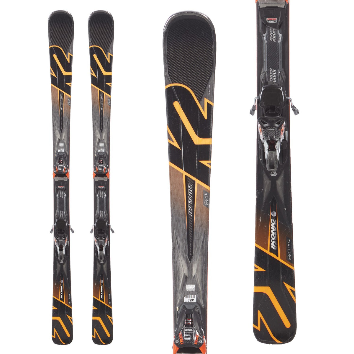 K2 ikonic 84Ti Skis + MXC 12 TCx Quikclik Bindings 2019