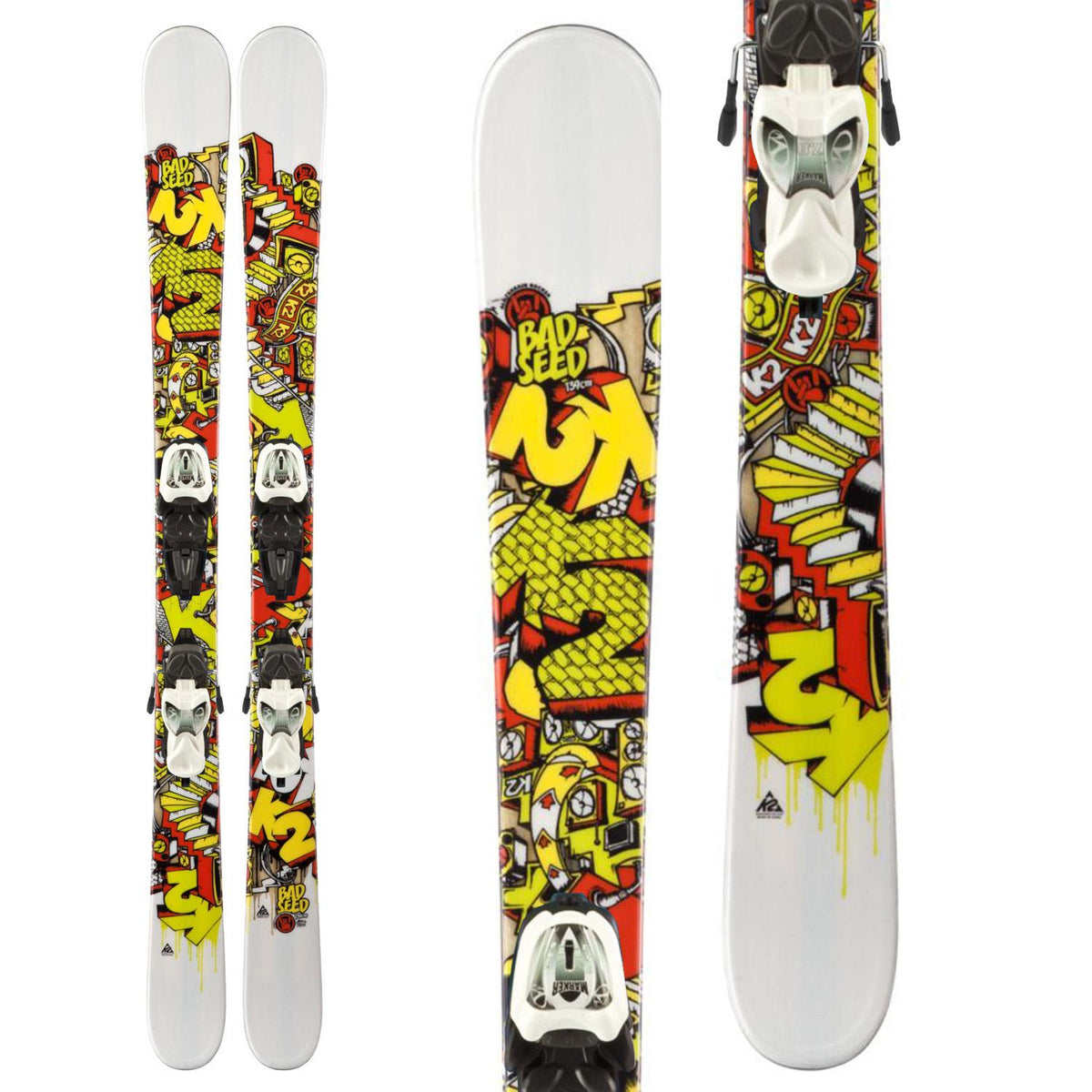 K2 Bad Seed Skis + Marker FasTrack2 10.0 Bindings - Kids' 2013