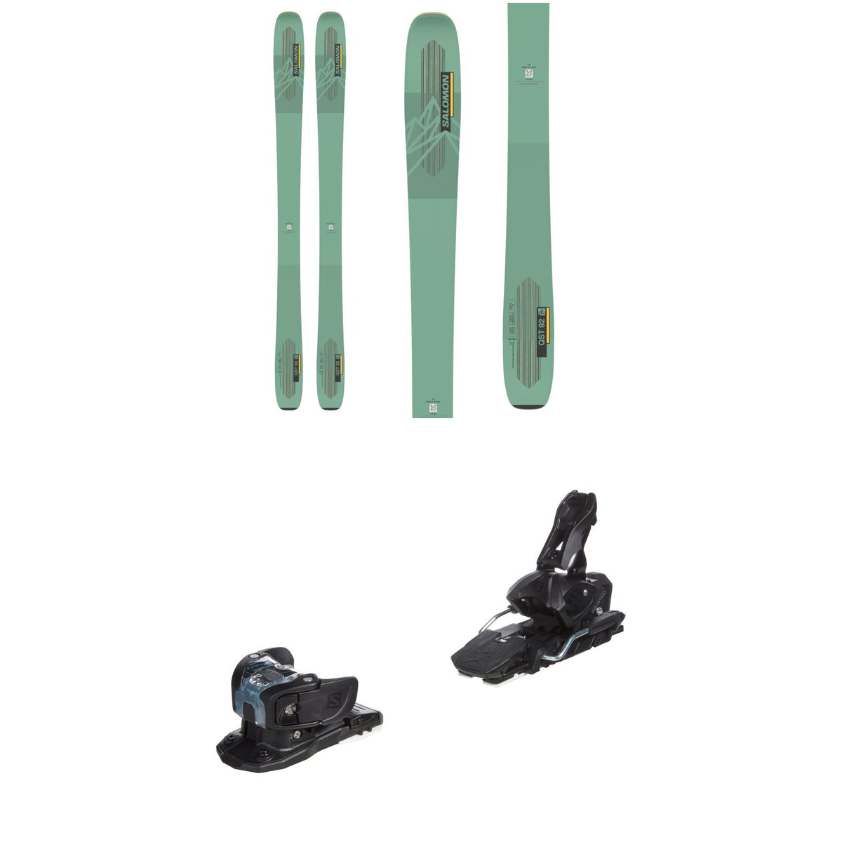 Salomon QST 92 Skis + Salomon Warden MNC 13 Ski Bindings
