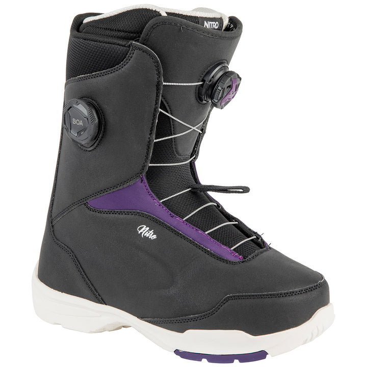 Nitro Scala Boa Snowboard Boots - Women's Black/Purple