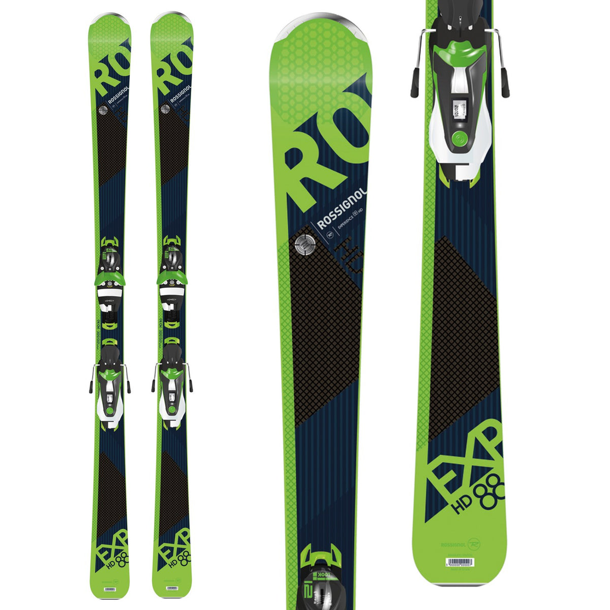 Rossignol Experience 88 HD Skis + Look NX 12 Ski Bindings 2018