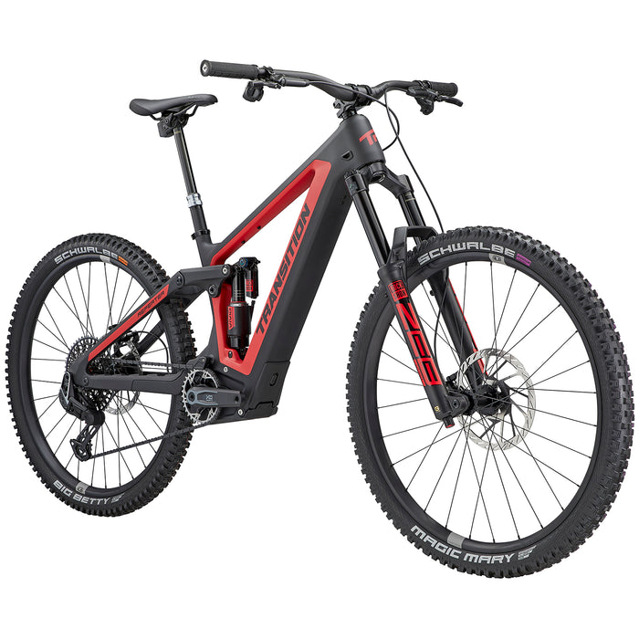 Transition Repeater PT Carbon X0 AXS E-Mountain Bike 2025 Bonfire Red