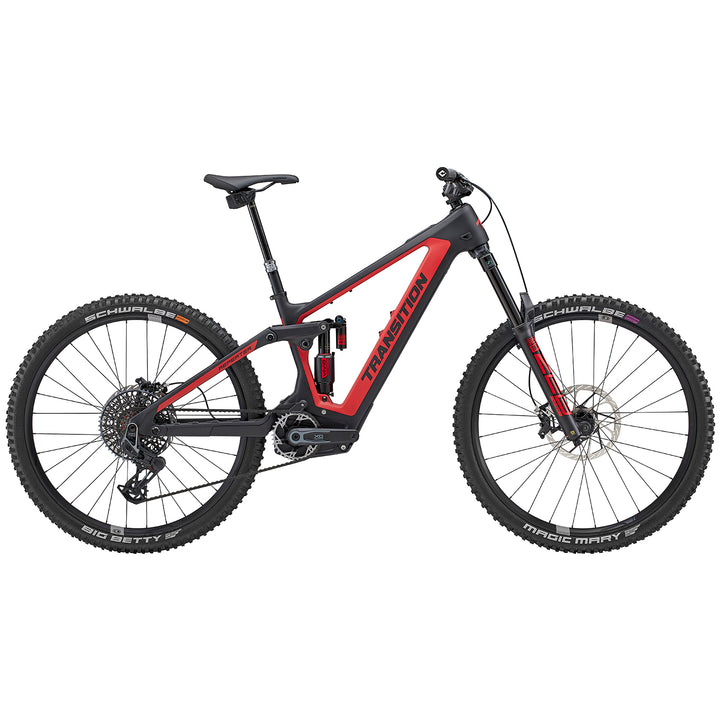 Transition Repeater PT Carbon X0 AXS E-Mountain Bike 2025 Bonfire Red