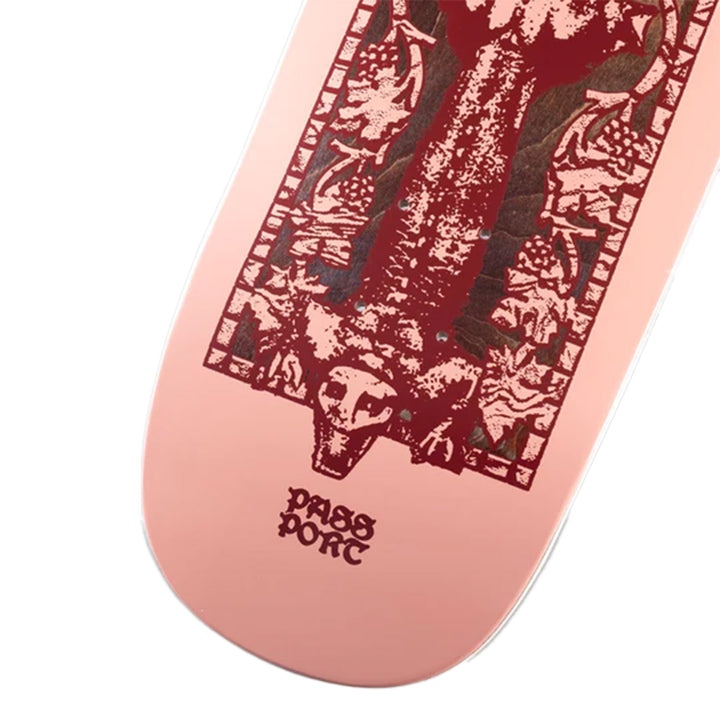 Pass~Port Gargoyle Lizard Spade Shaped 8.875 Skateboard Deck