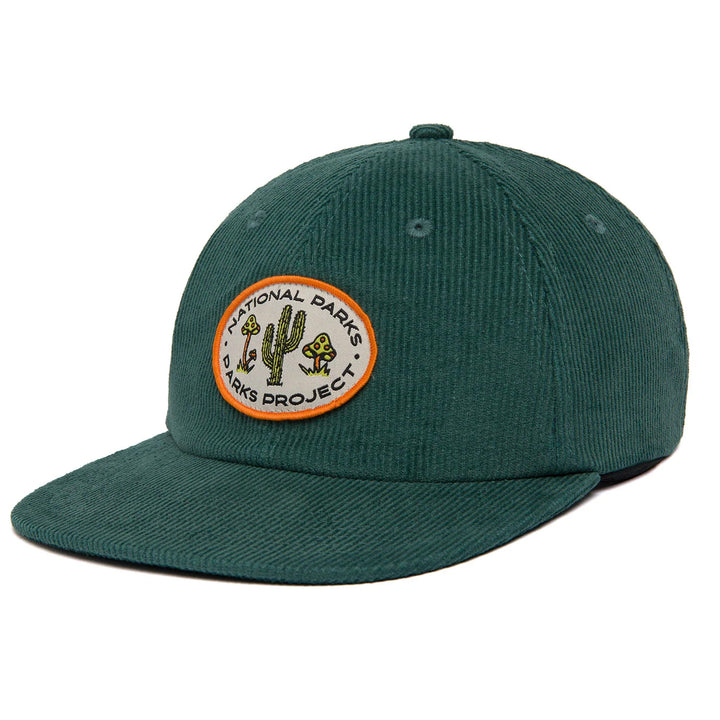 Parks Project Doodle Cactus Cord Hat Forest Green