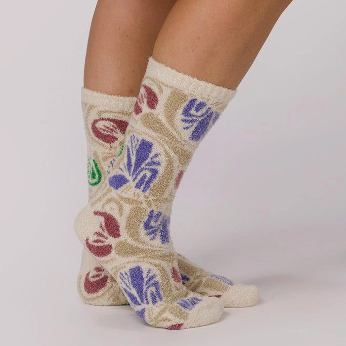 Parks Project Wonderland Cozy Socks Purple/Cream