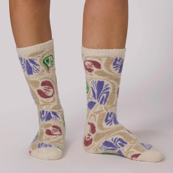 Parks Project Wonderland Cozy Socks Purple/Cream