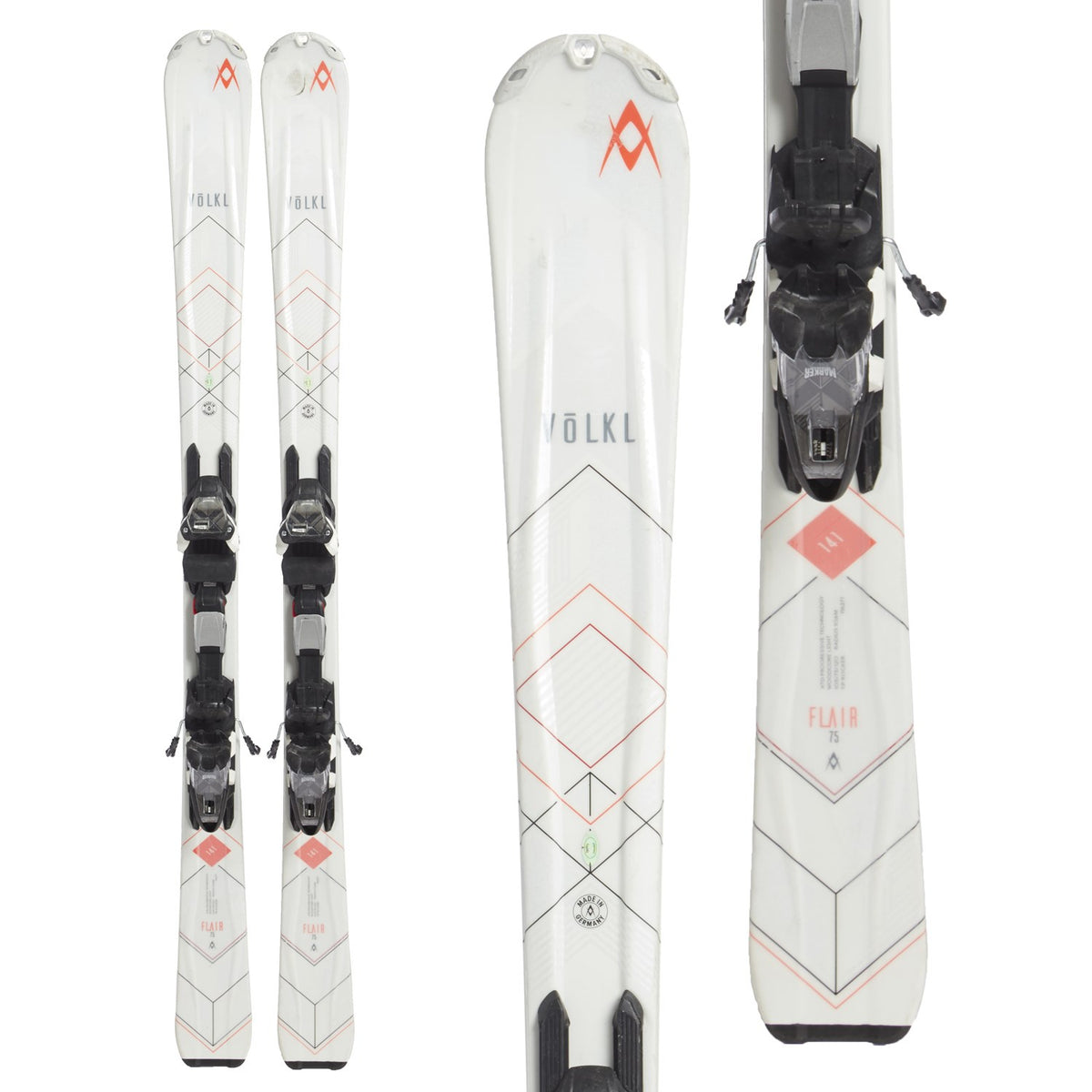 Völkl Flair 75 Skis + 4Motion 10.0 Bindings 2017