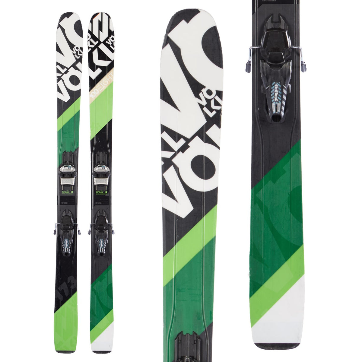 Völkl 100 Eight Skis + Marker Griffon Demo Bindings 2016