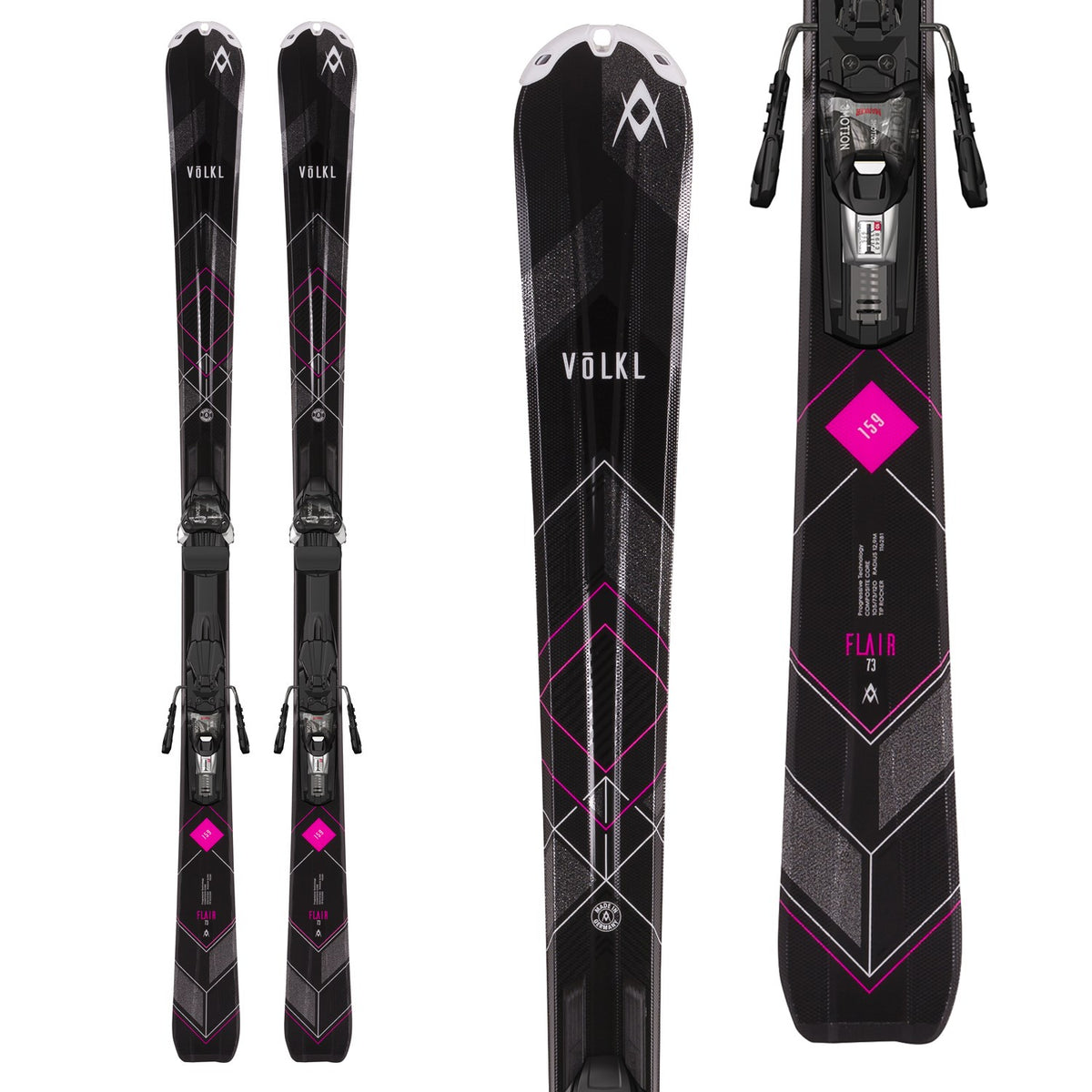 Völkl Flair 73 Skis + vMotion 10 GW Bindings 2017