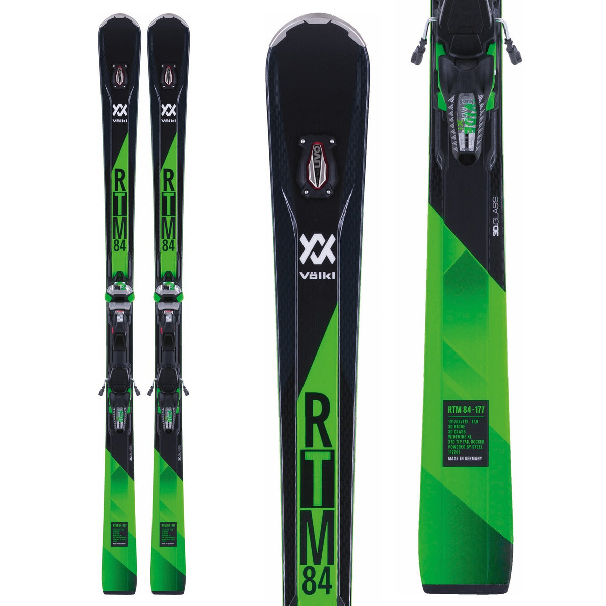 Völkl RTM 84 Skis + iPT WideRide XL 12 GW Bindings 2018