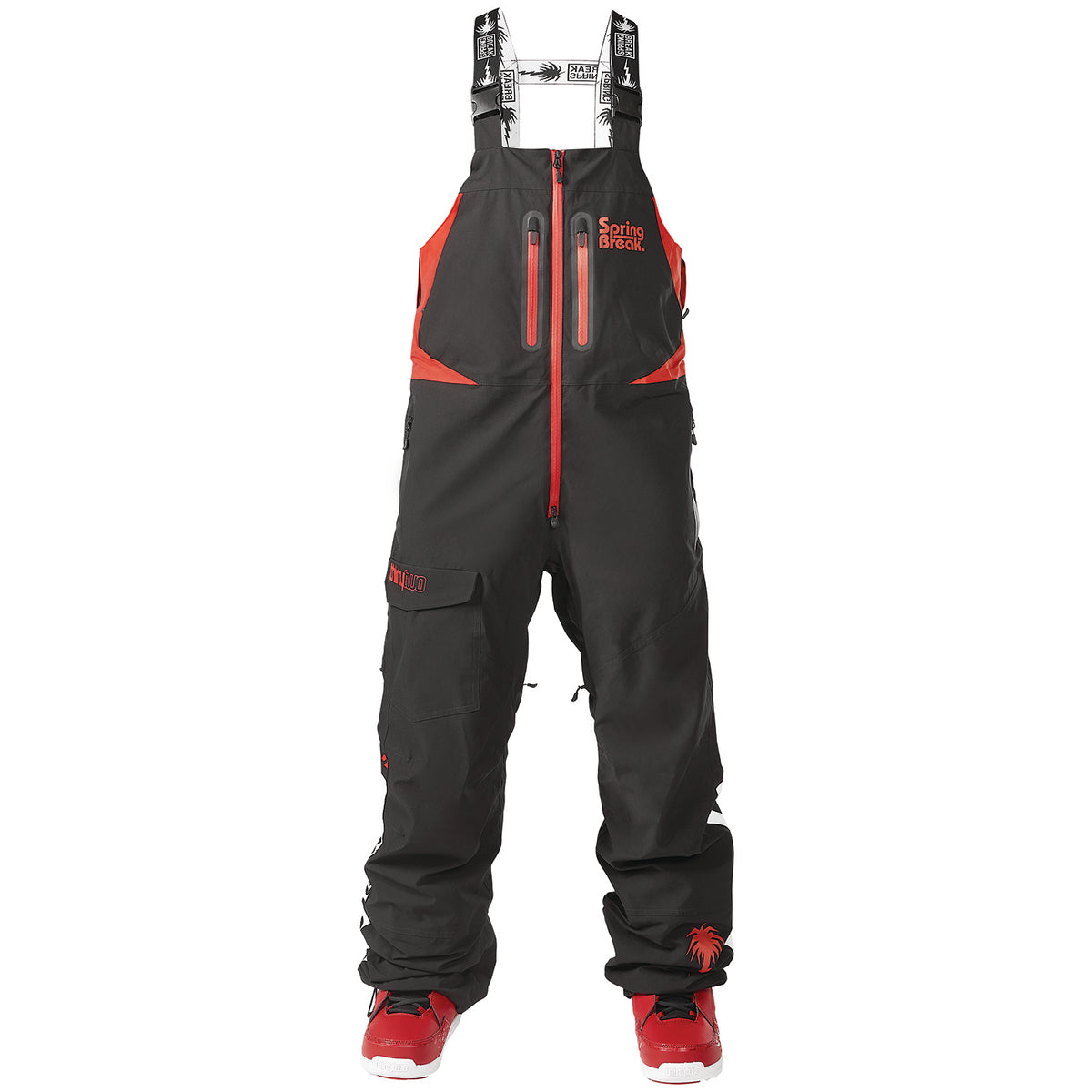 thirtytwo Springbreak X Powder Bibs - Men's Red/Black