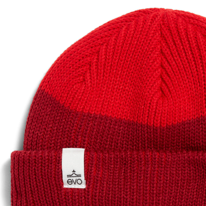evo Silver Fir Polylana Beanie Red