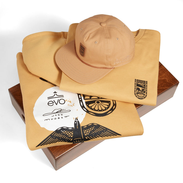evo Jess Mudgett 5 Panel Vintage Hat Oatmeal