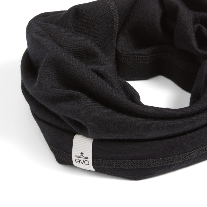 evo Outback Merino Neck Tube Black