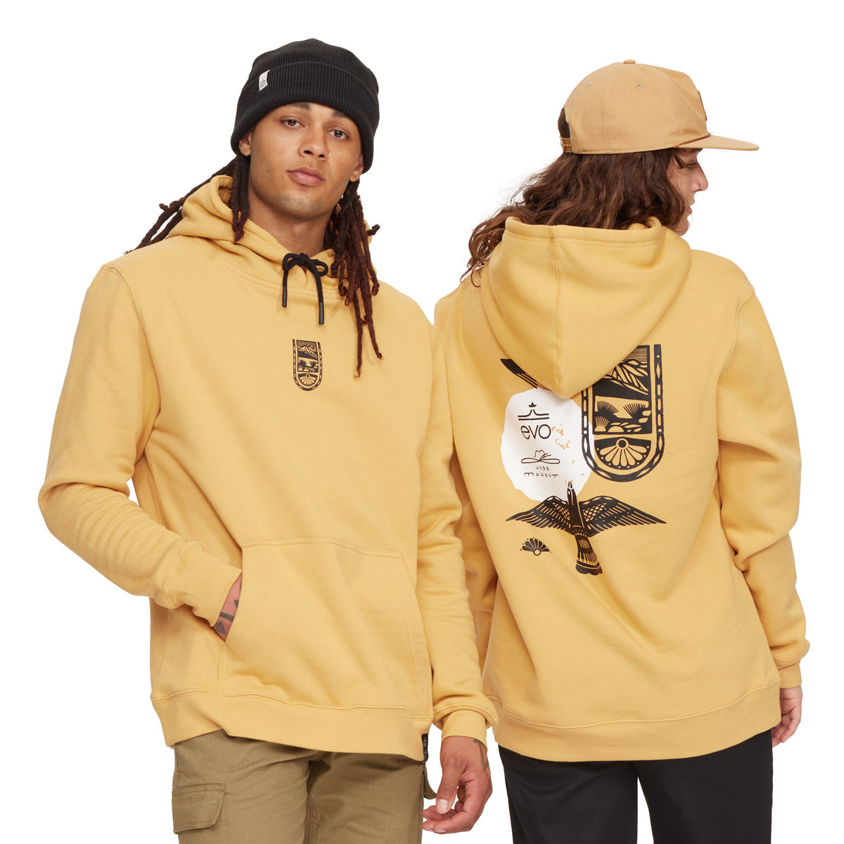 evo Jess Mudgett Hoodie - Unisex Oatmeal