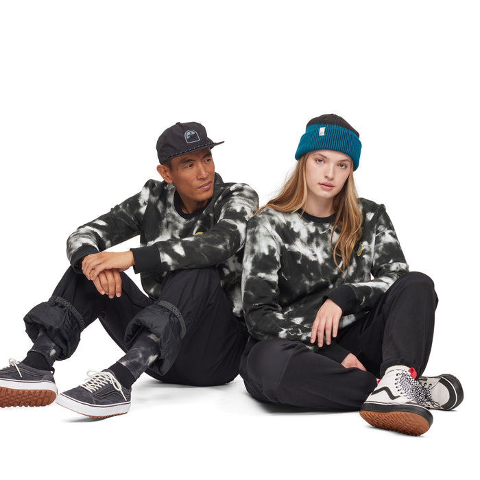 evo Ice Dye Crew Sweatshirt - Unisex Dark Ice Dye