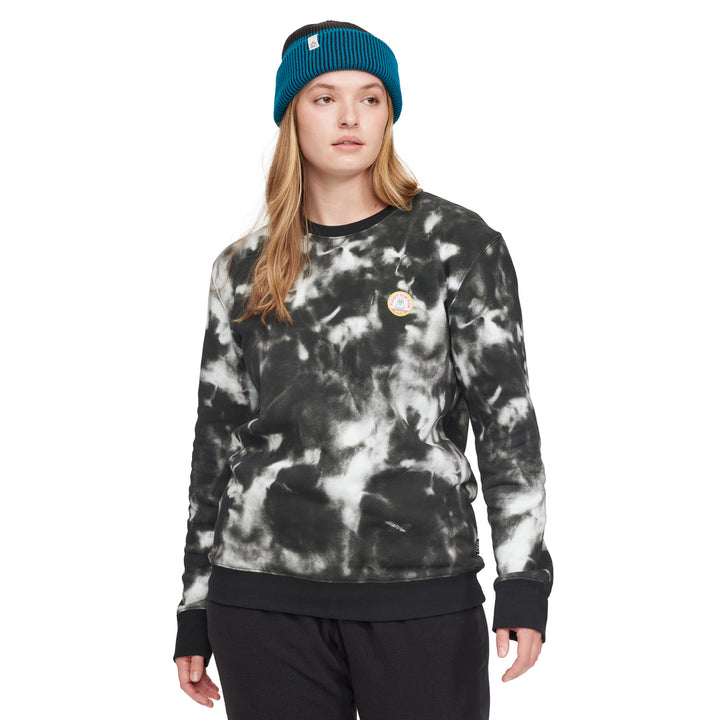 evo Ice Dye Crew Sweatshirt - Unisex Dark Ice Dye