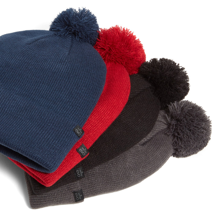 evo Pom Beanie Red