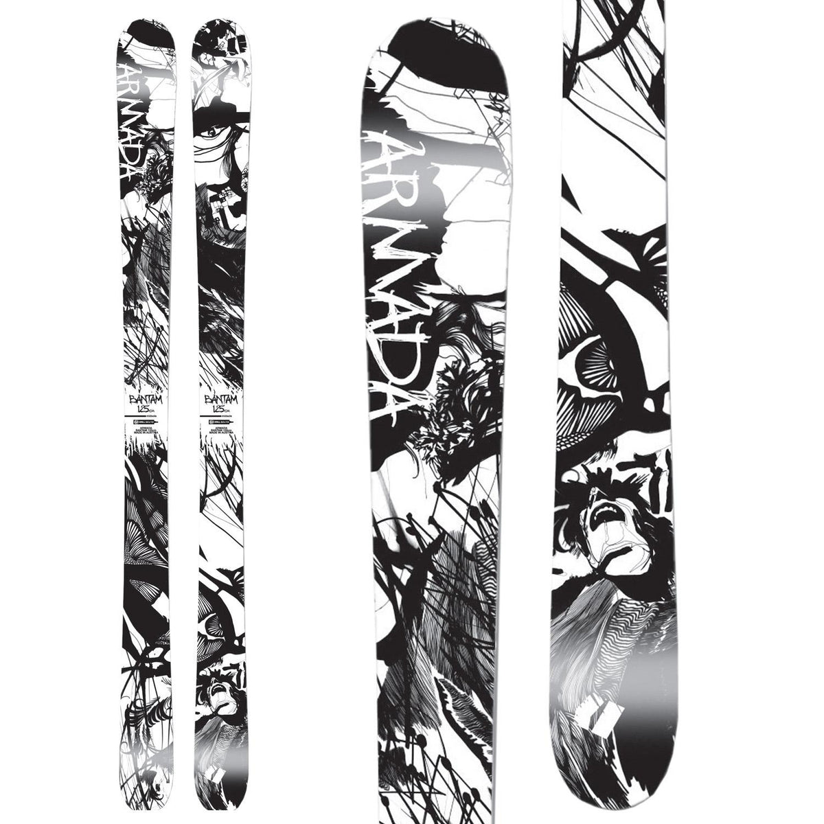 Armada Bantam Skis + Salomon TZ 5 Ski Bindings - Kids' 2011