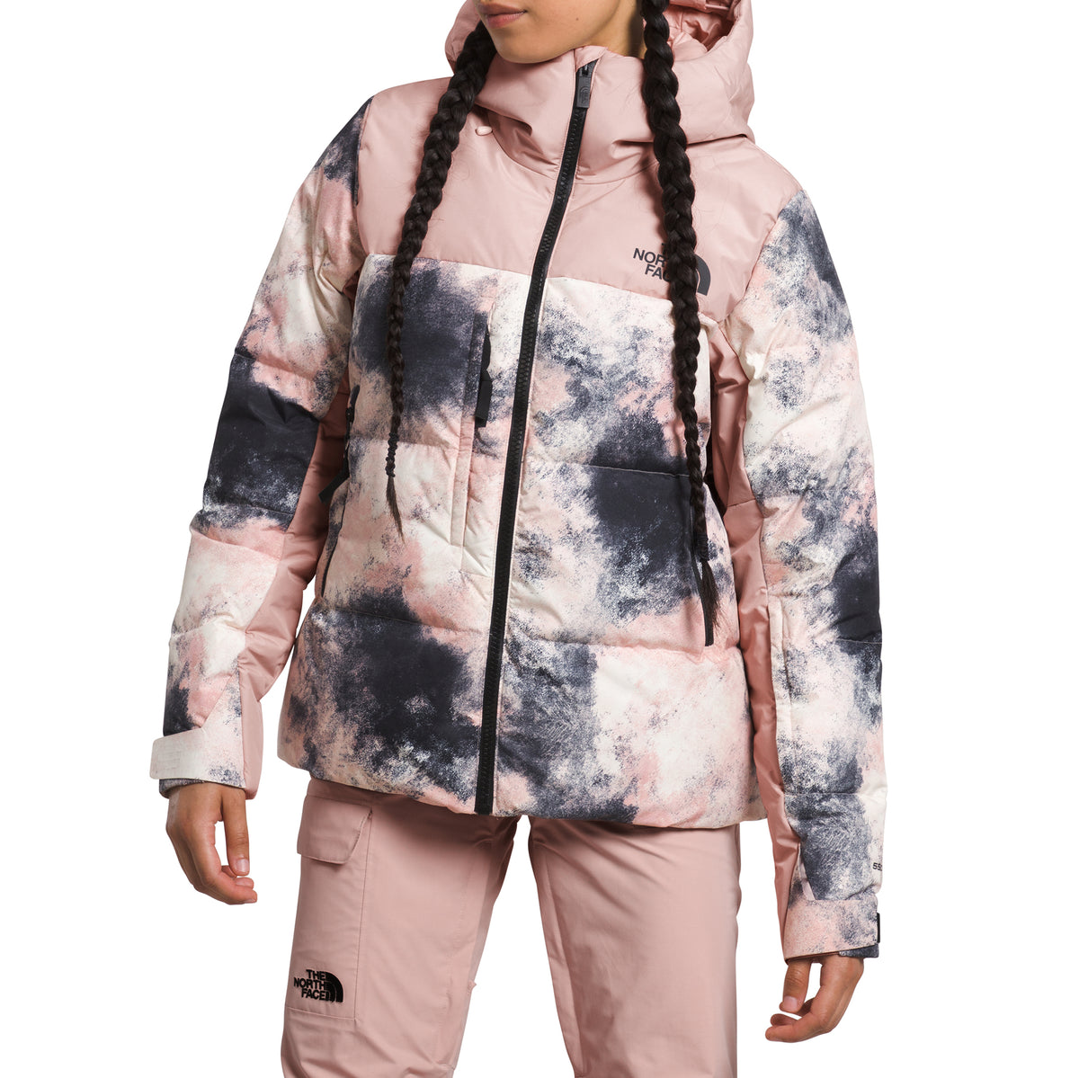 The North Face Corefire Down Windstopper® Jacket - Women's Pink Moss Faded Dye Camo Print