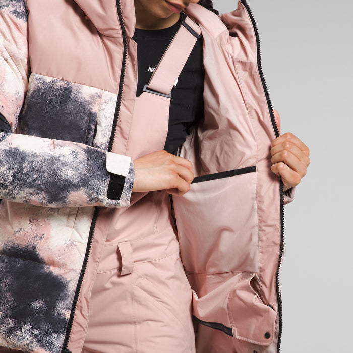The North Face Corefire Down Windstopper® Jacket - Women's Pink Moss Faded Dye Camo Print