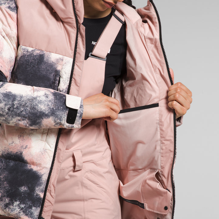 The North Face Corefire Down Windstopper® Jacket - Women's Pink Moss Faded Dye Camo Print