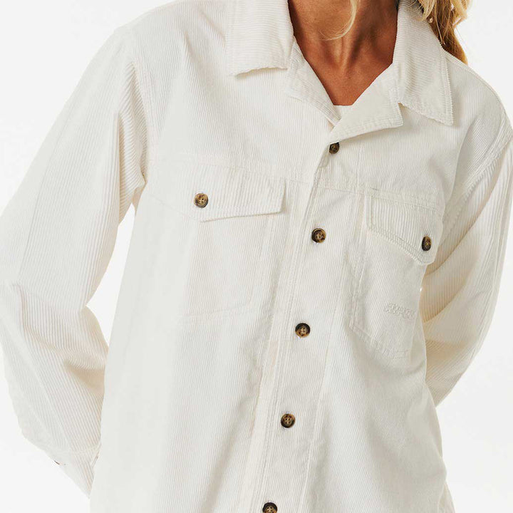 Rip Curl Stevie Corduroy Shirt - Women's Cream