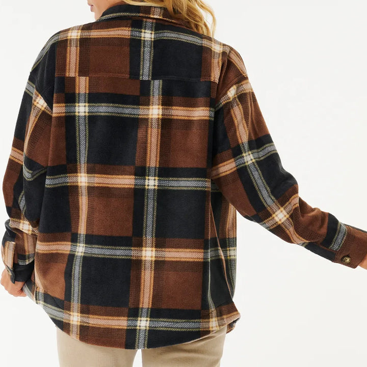 Rip Curl Sun Club Flannel Shirt - Women's Brown