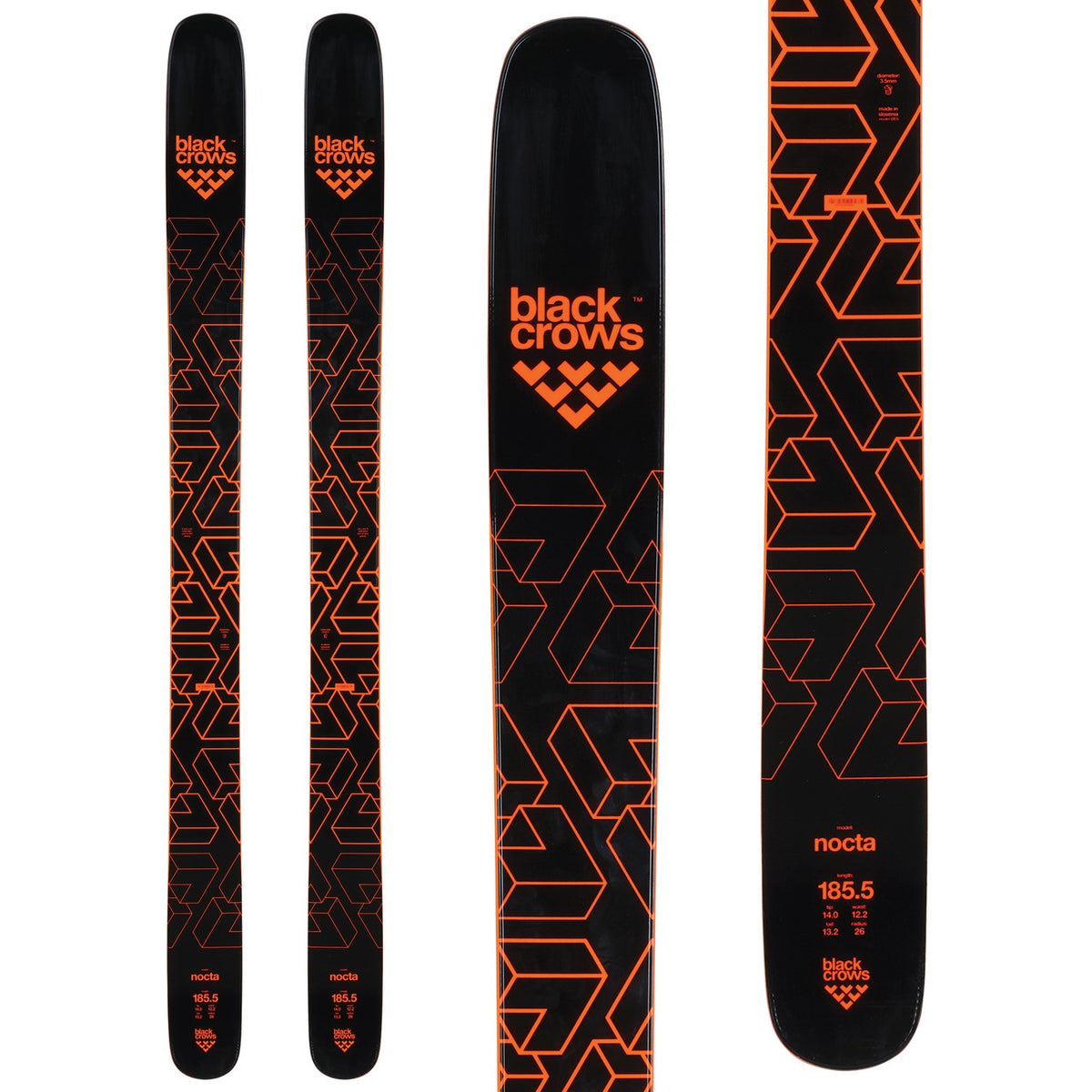 Black Crows Nocta Skis + Marker Griffon 13 Ski Bindings 2018