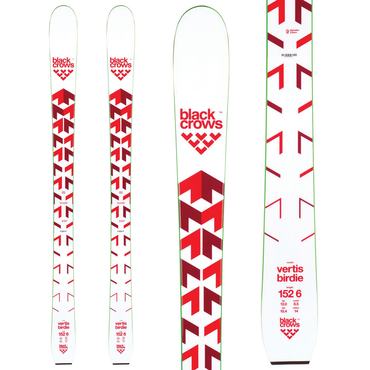 Black Crows Vertis Birdie + Tyrolia Attack 11 Ski Bindings 2018