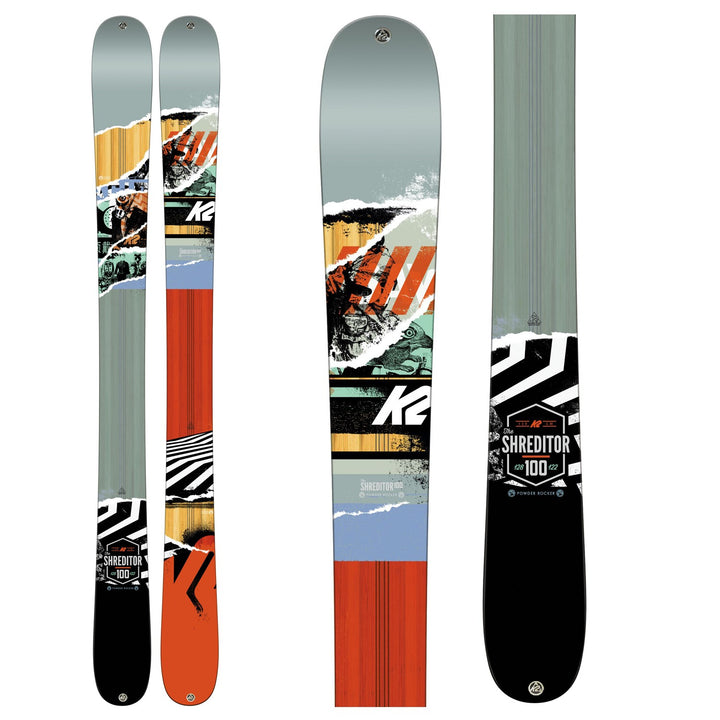 K2 Shreditor 100 Jr Skis + SP 7.5 Bindings - Kids' 2017