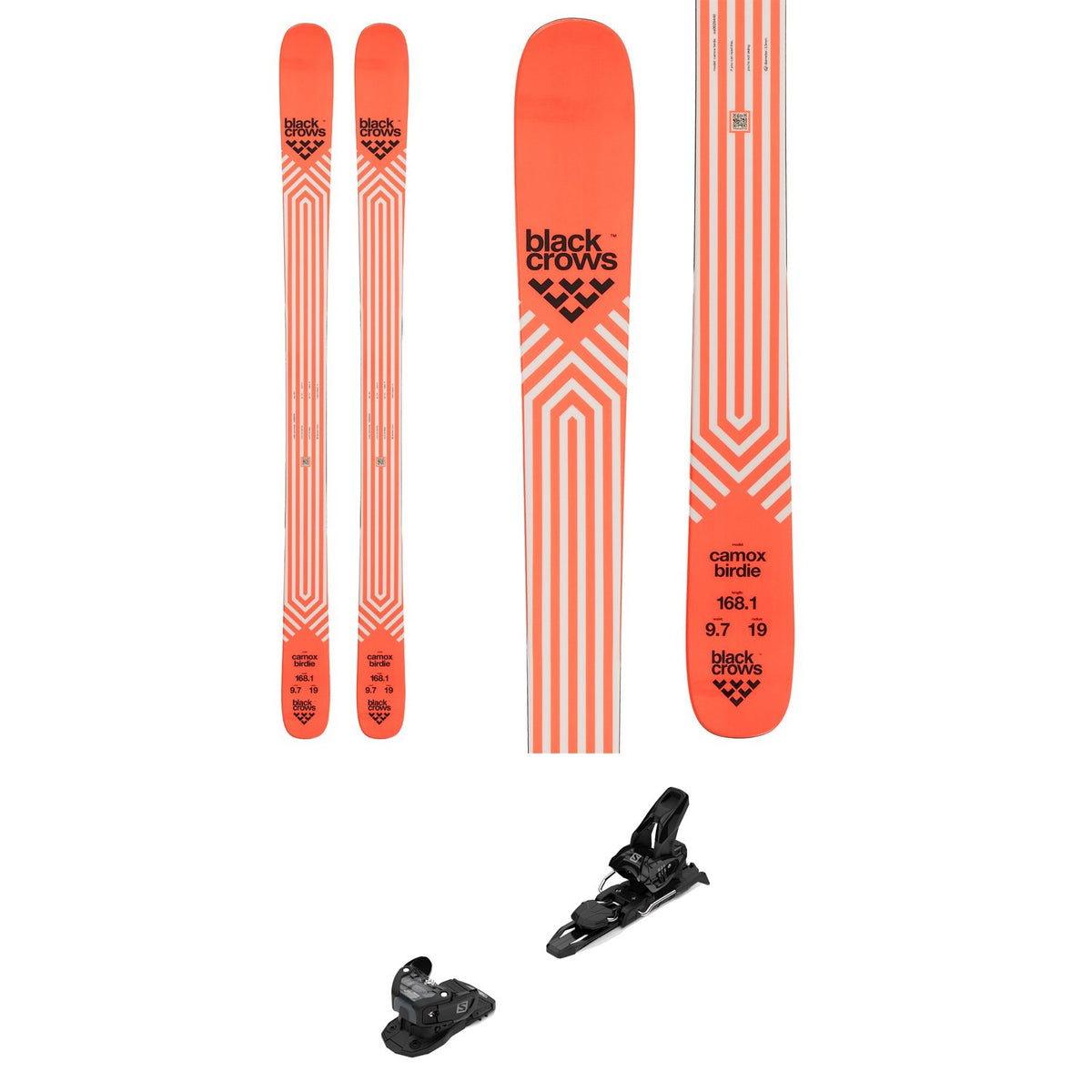 Black Crows Camox Birdie Skis + Salomon Warden 11 Demo Ski Bindings - Women's 2022