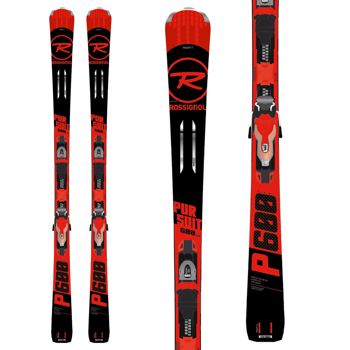 Rossignol Pursuit 100 Skis + Xpress 11 Ski Bindings 2018
